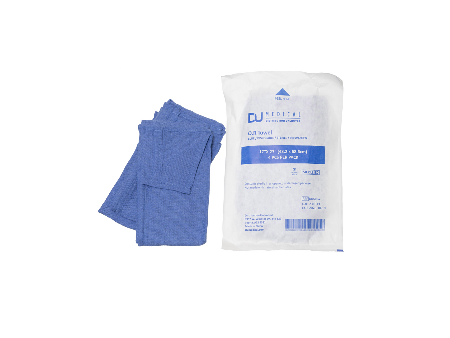OR Towels 4s 17" x 26" Sterile 80/CS