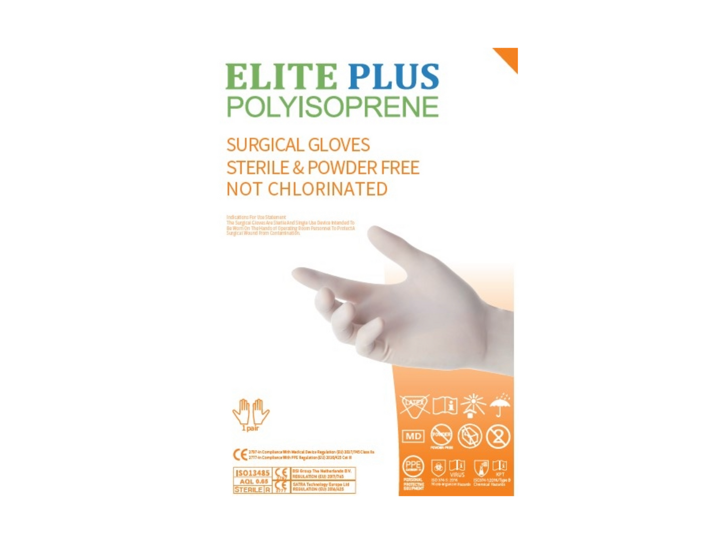 Surgical Polyisoprene Gloves 50/BX